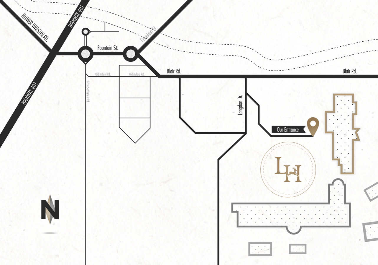 Langdon Hall Directions Map