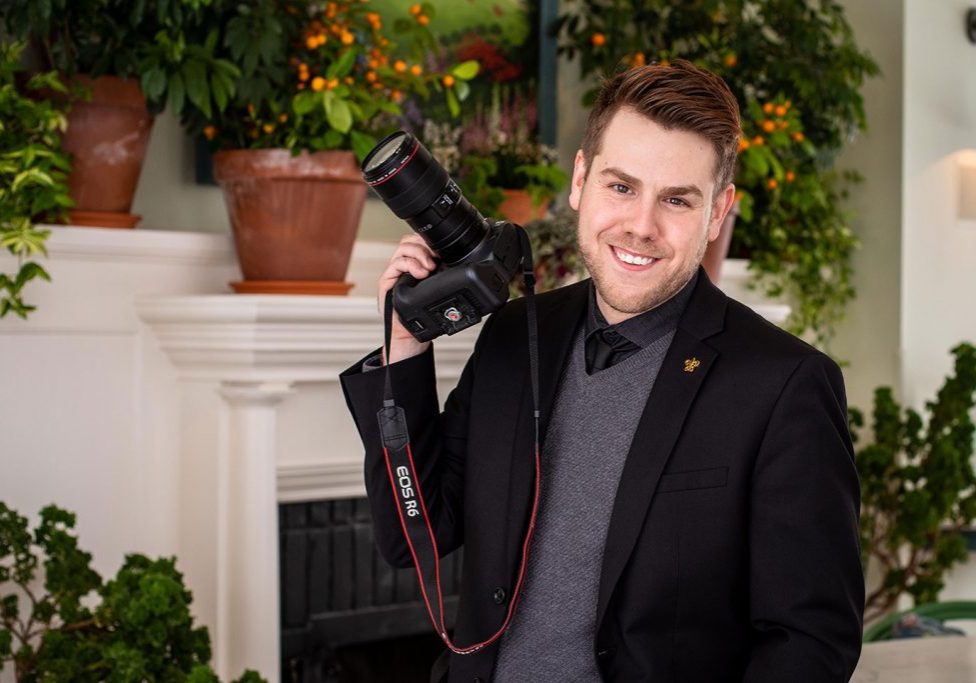 Bradley Macklam Holding his camera